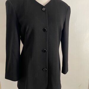 Ellen Tracy Black Tailored Blazer
